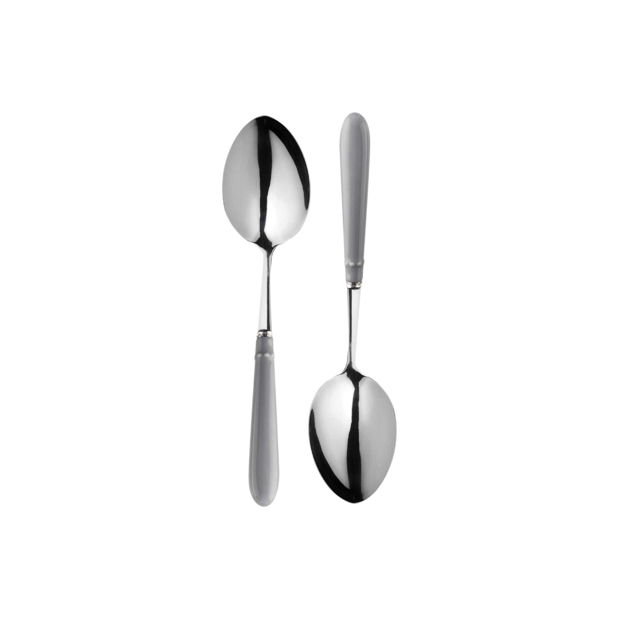 MARY BERRY SIGNATURE SET OF TWO SERVING SPOONS | GREY