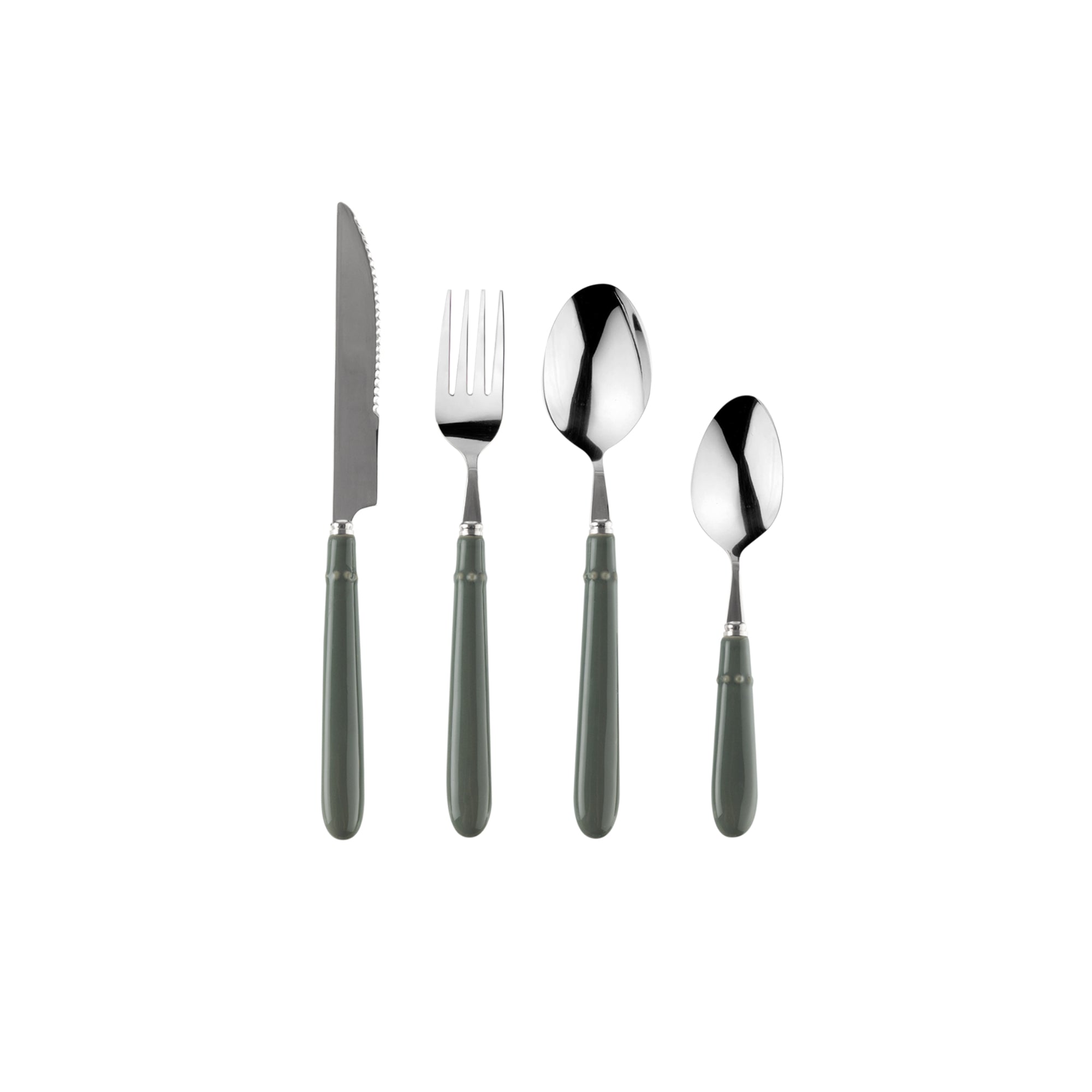 MARY BERRY SIGNATURE 16 PIECE CUTLERY SET | GREEN