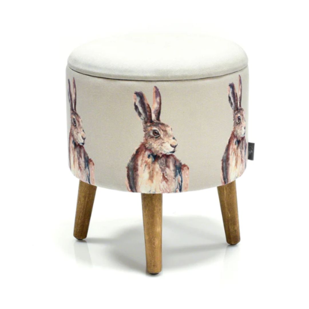 MEG HAWKINS STORAGE FOOTSTOOL HARE