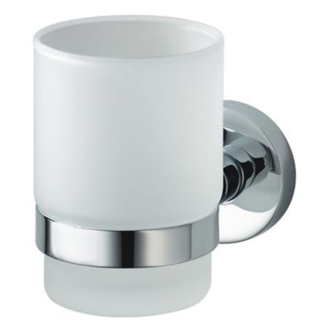 HACEKA KOSMOS SINGLE TUMBLER HOLDER | CHROME