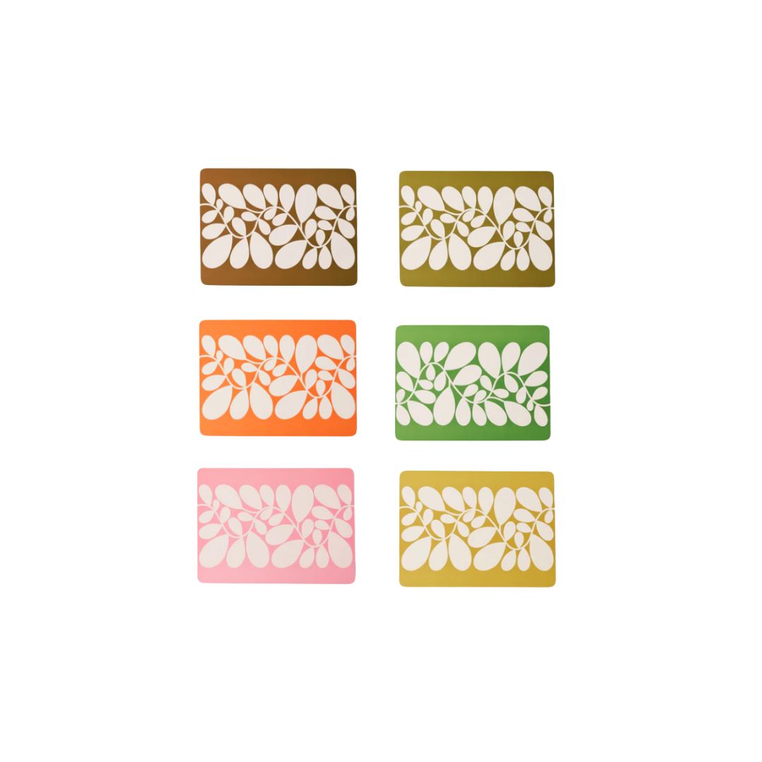 Orla Kiely Sycamore Stripe Set of 6 Placemats