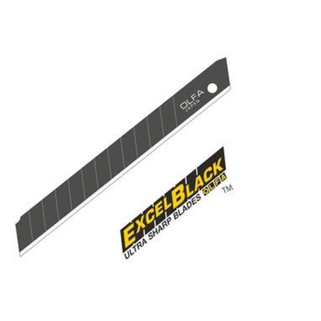 AXUS OLFA 9MM SNAP-OFF BLADE EXCEL BLACK ULTR SHARP