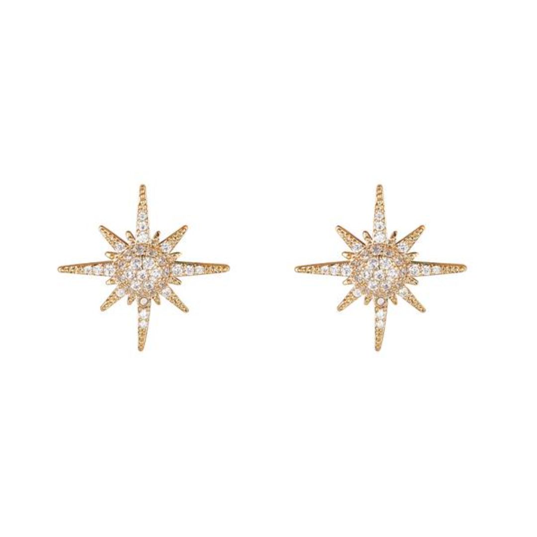 KNIGHT & DAY SPARKLING STAR EARRINGS