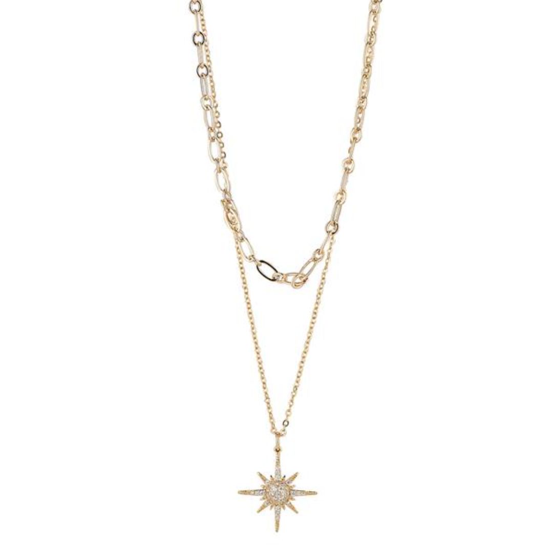 KNIGHT & DAY SPARKING STAR LAYERED NECKLACE