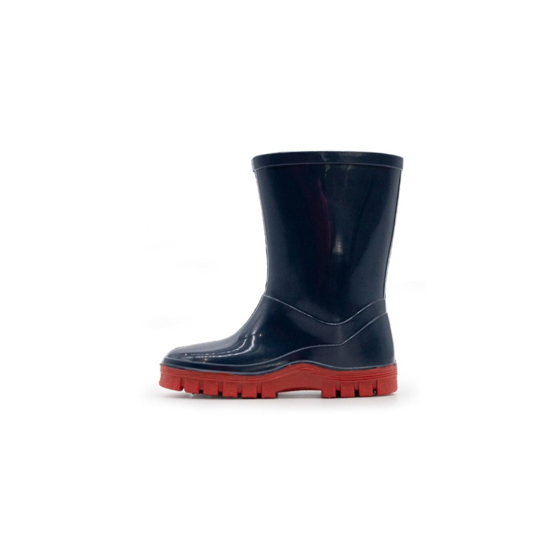 Xpert Swampmaster Junior Tractor Wellingtons Navy/Red