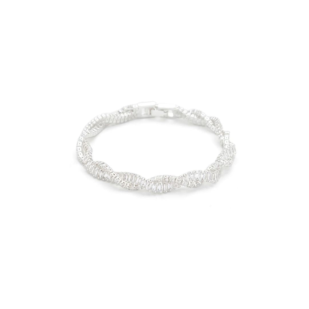 Knight & Day Interwoven CZ Stones Bracelet