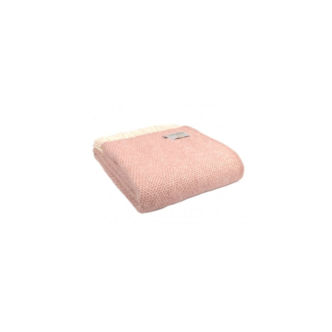 TWEEDMILL THROW BEEHIVE | DUSKY PINK