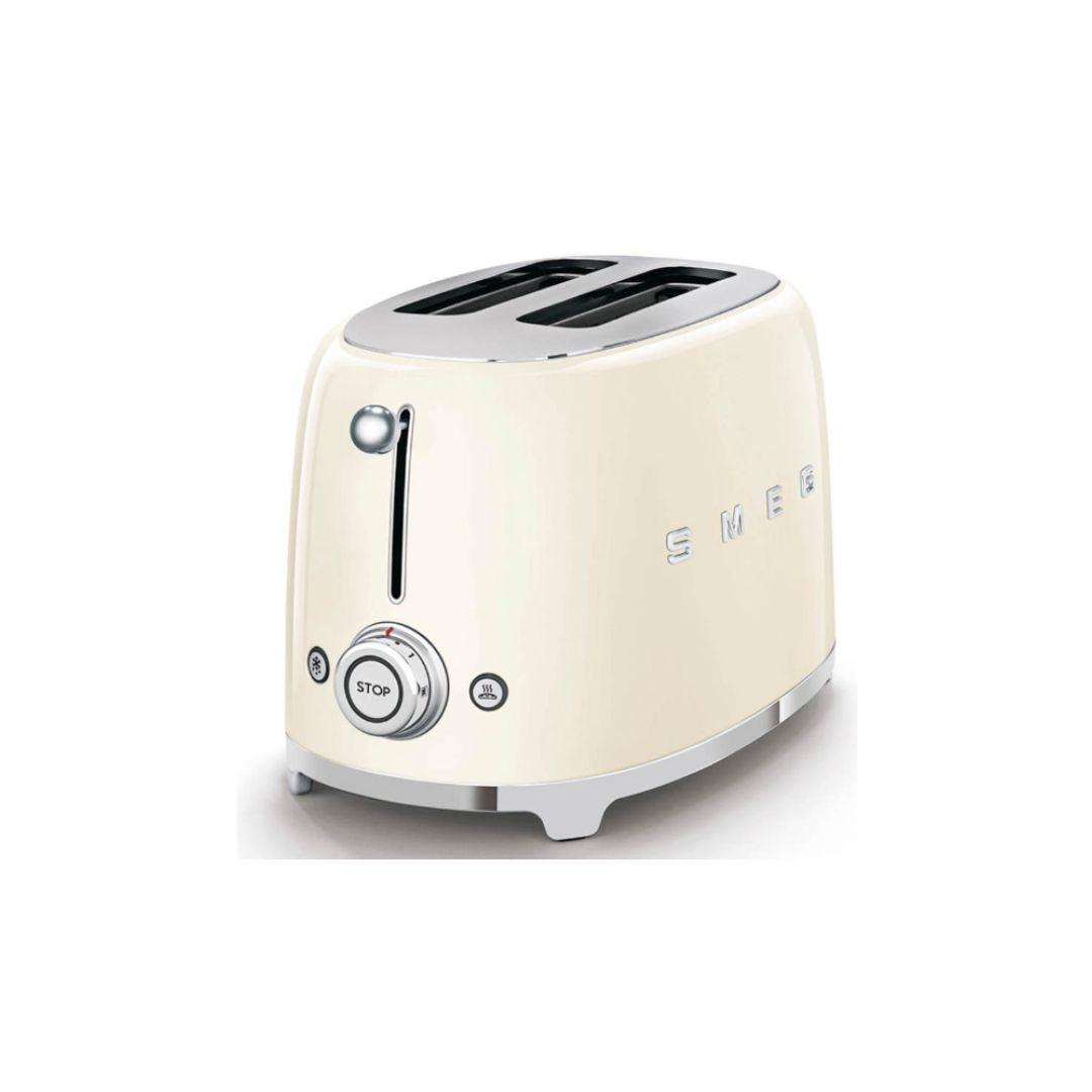 SMEG CREAM 2 SLICE TOASTER | TSF01CRUK