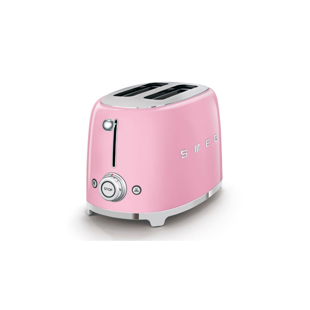 Smeg Pink 2 Slice Toaster | TSF01PKUK