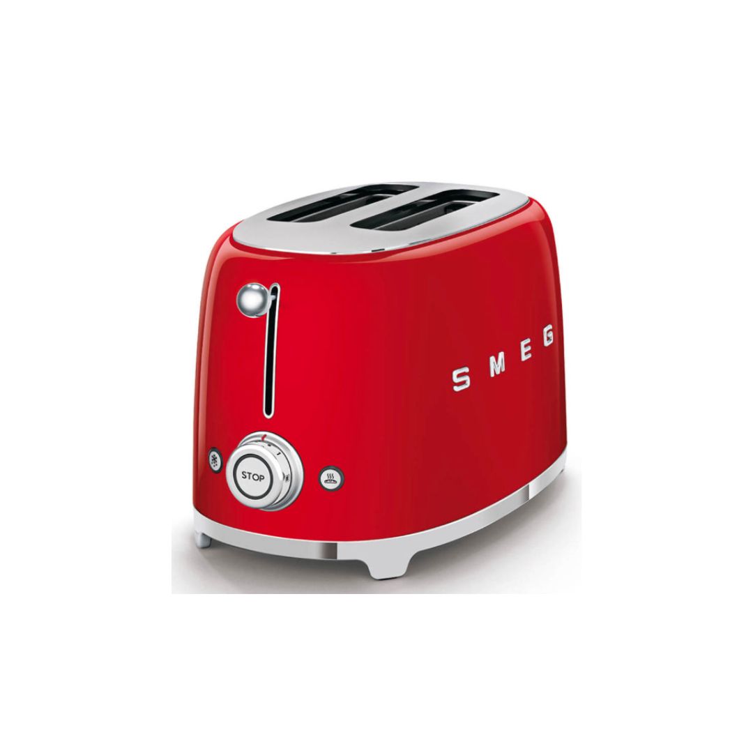 SMEG RED 2 SLICE TOASTER |  TSF01RDUK