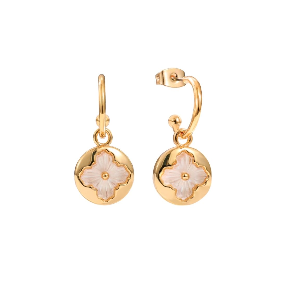 Knight & Day The Pink Box Mother of Pearl Earrings