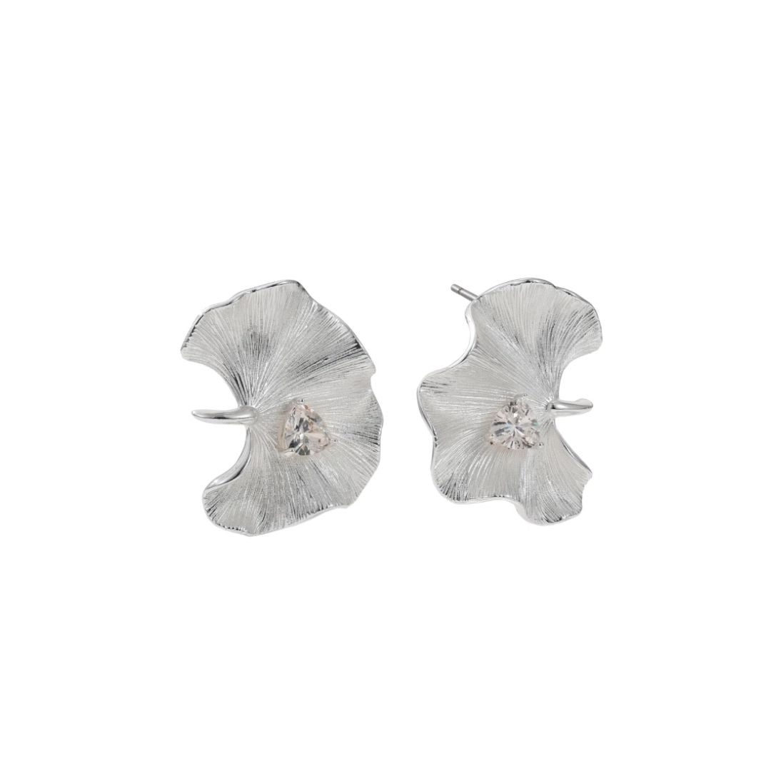 Knight & Day Ophelia Silver Stud Earrings