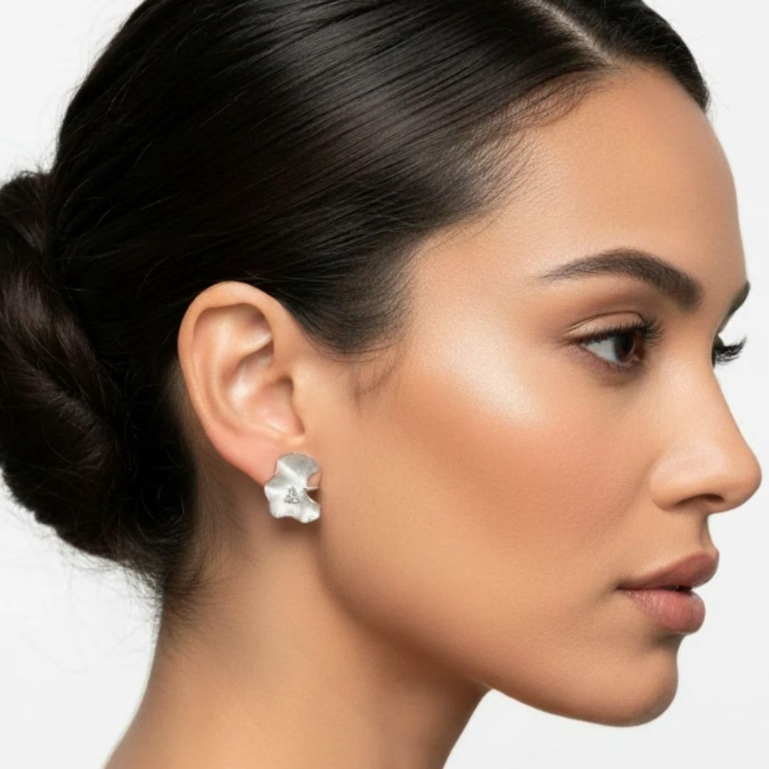 Knight & Day Ophelia Silver Stud Earrings