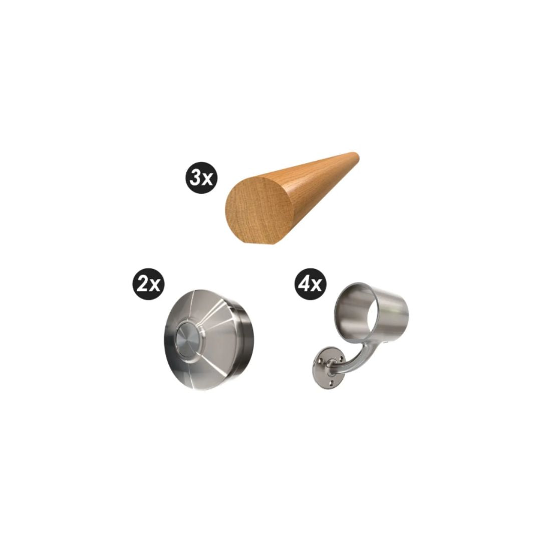 George Quinn Wall Mounted Stair Handrail Kit