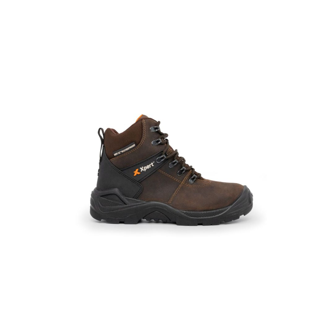 Xpert Typhoon S3 Safety Waterproof Boots Brown
